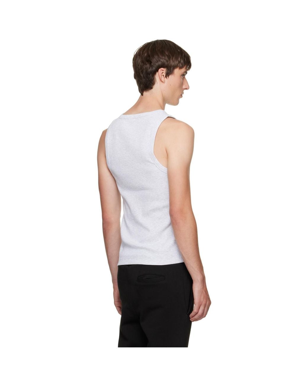 Entire studios White Rib Tank Top for men
