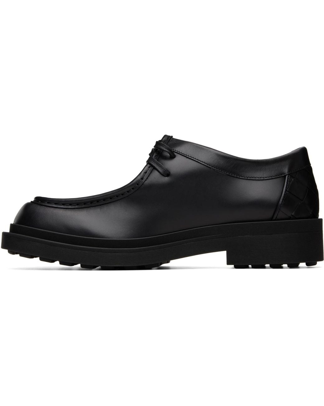 Bottega Veneta Black Ben Derbys for men