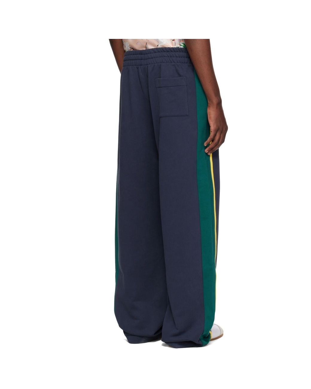 Casablanca Blue Panelled Sweatpants for men