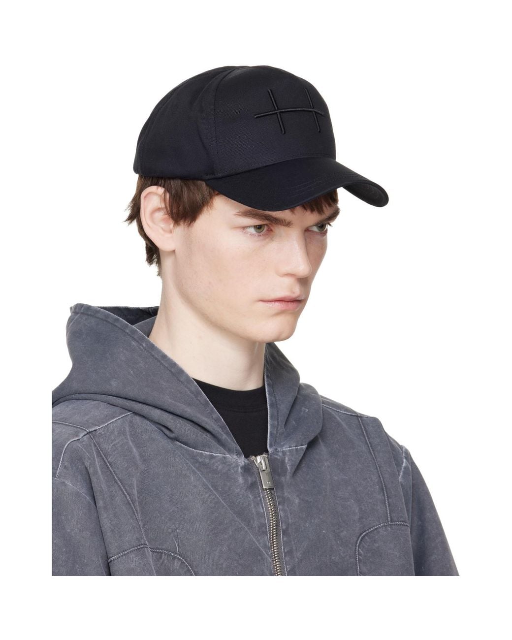 HELIOT EMIL Black Plus Cap for men