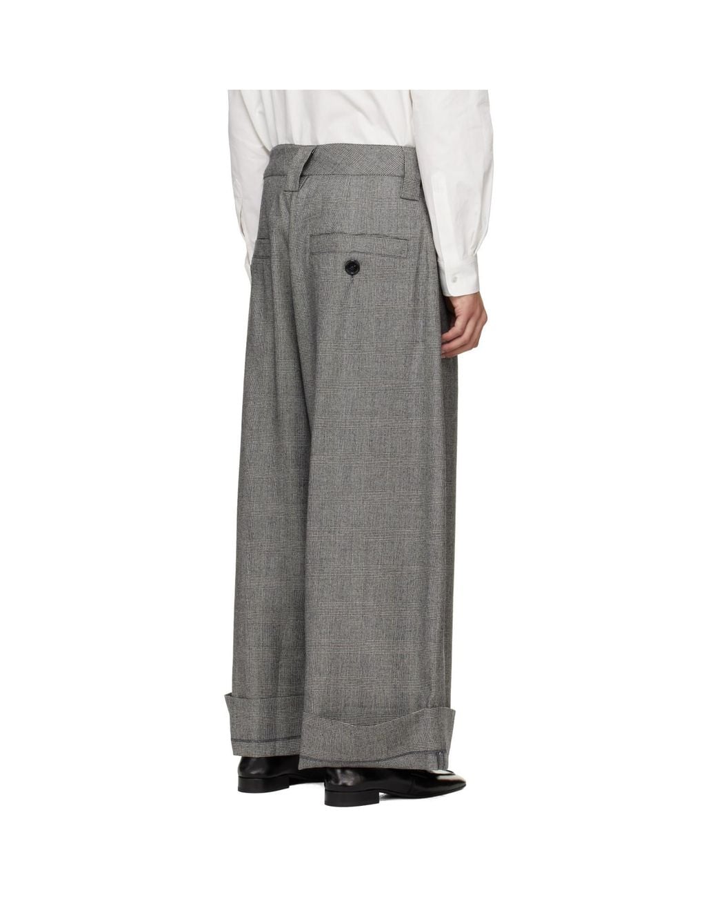 VAQUERA Gray Wide-leg Baby Trousers for men