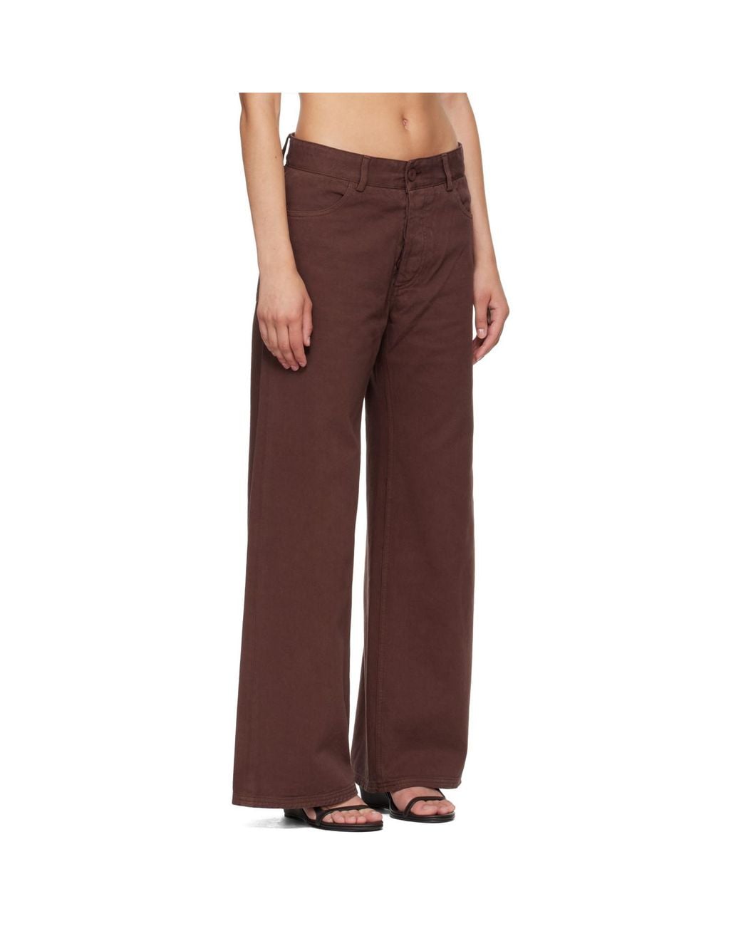 Baserange Brown Tajo Wide Trousers