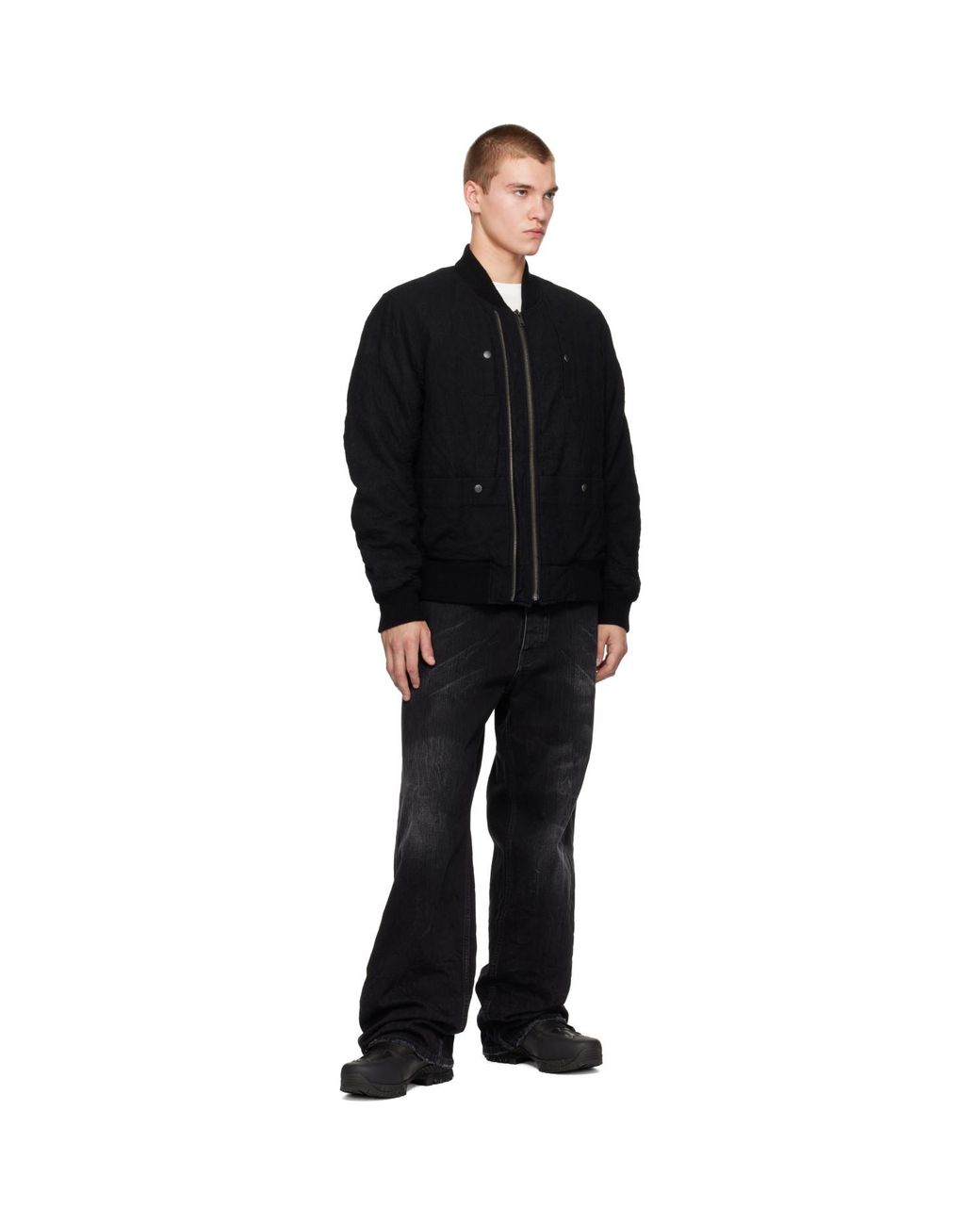 Undercover Black Uc2F4208 Bomber Jacket for men