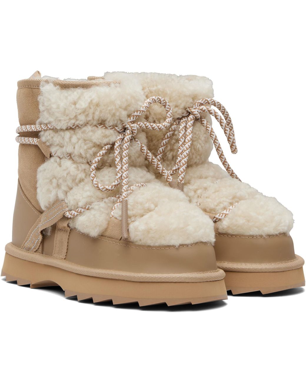 EMU Natural Blurred Teddy Boots