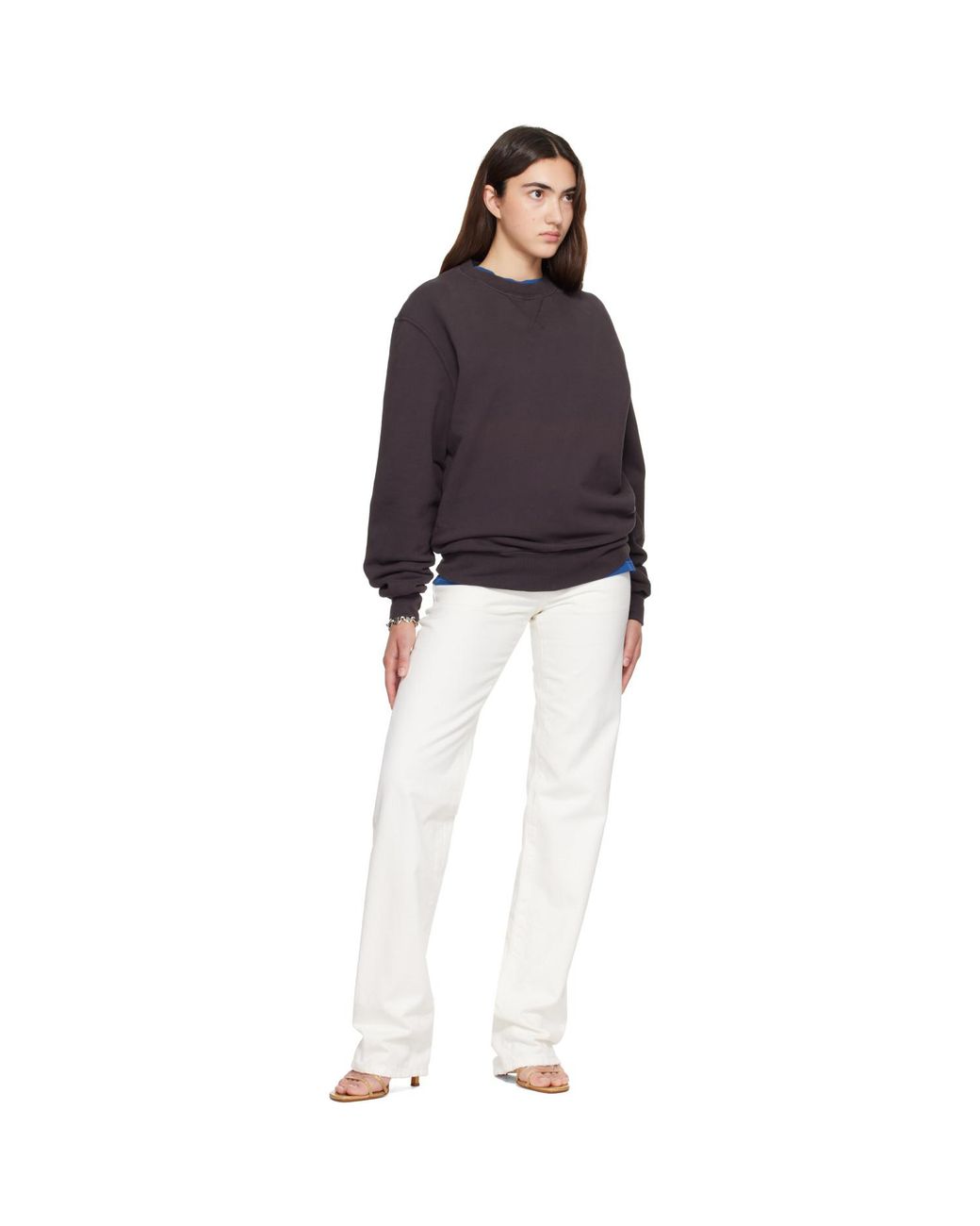 Hanover Purple Staple Crewneck Sweatshirt