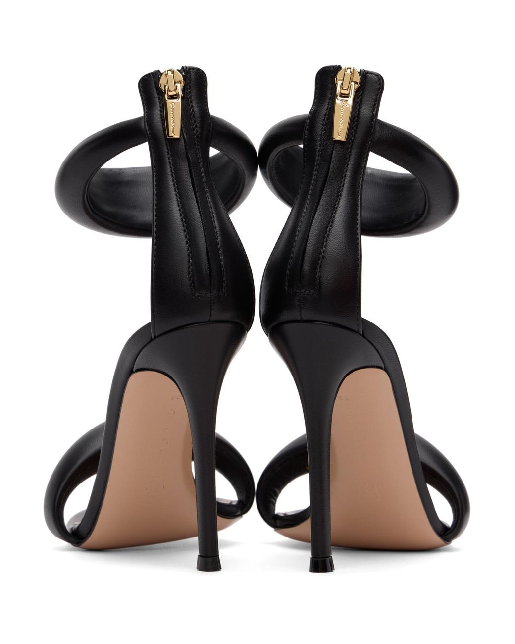 Gianvito Rossi Black Bijoux Heeled Sandals
