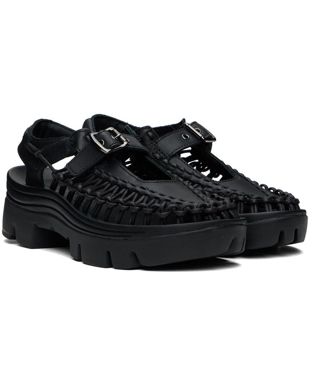 靴 [KEEN X Ninomiya Noir] UNEEK Mary Jane Noir Kei Ninomiya Keen Uneek platform Mary Jane flats Noir