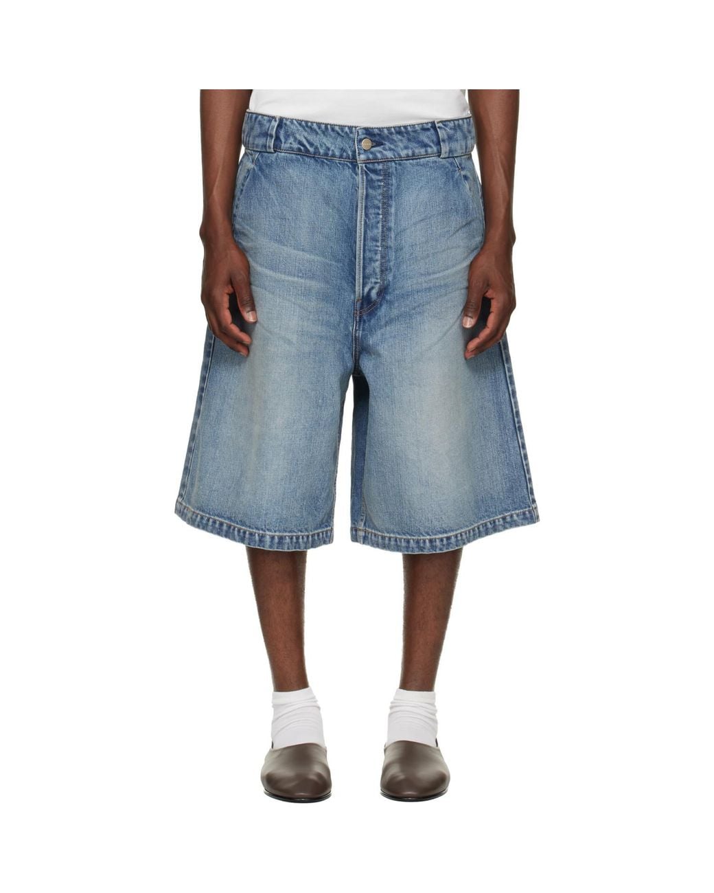 Fear Of God Blue Utility Denim Shorts for men