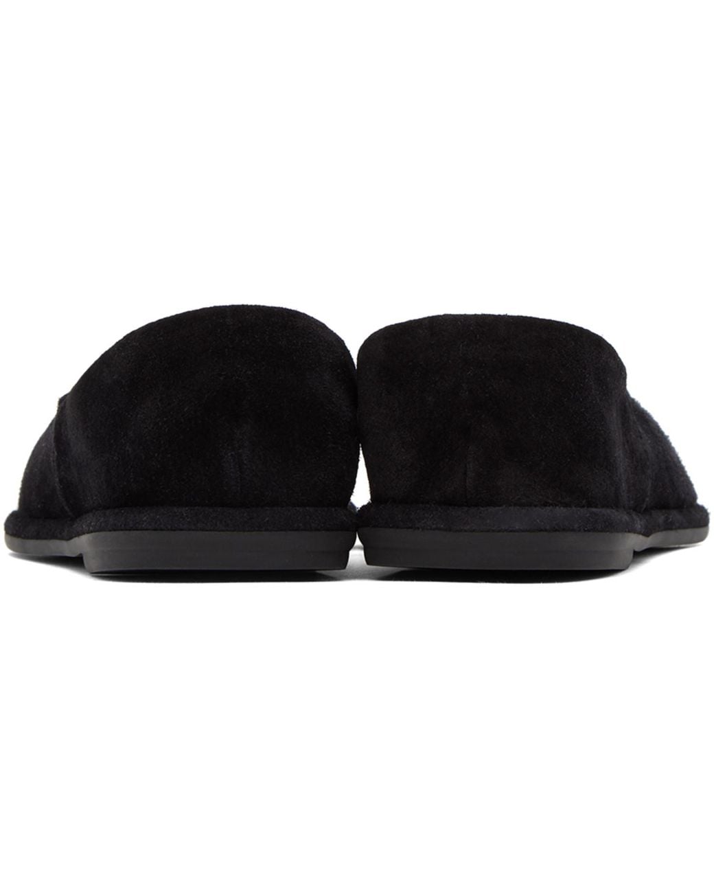 The Row Canal Slip-on Black Suede Loafers