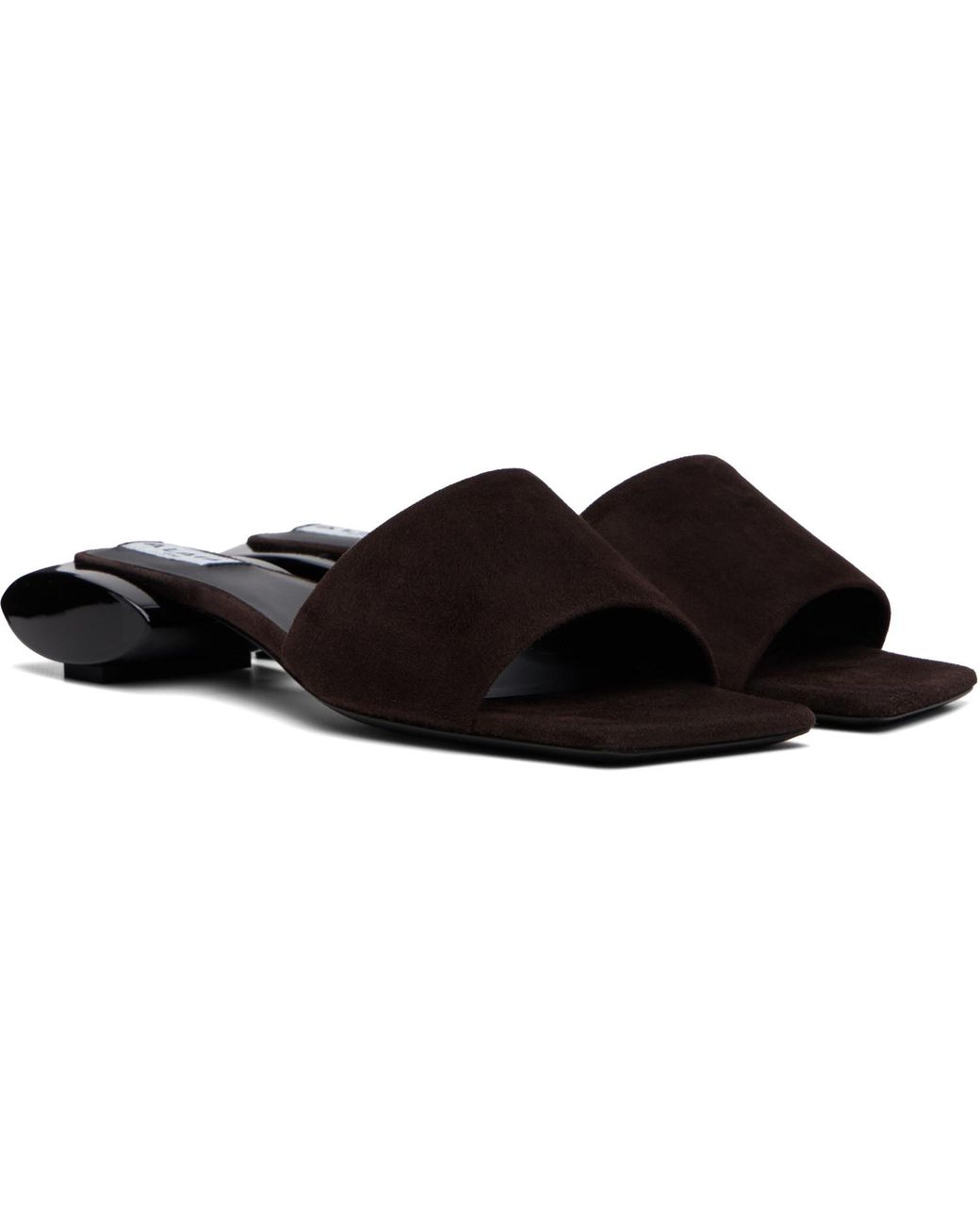 Alaïa Black Ellipse Mule Sandals