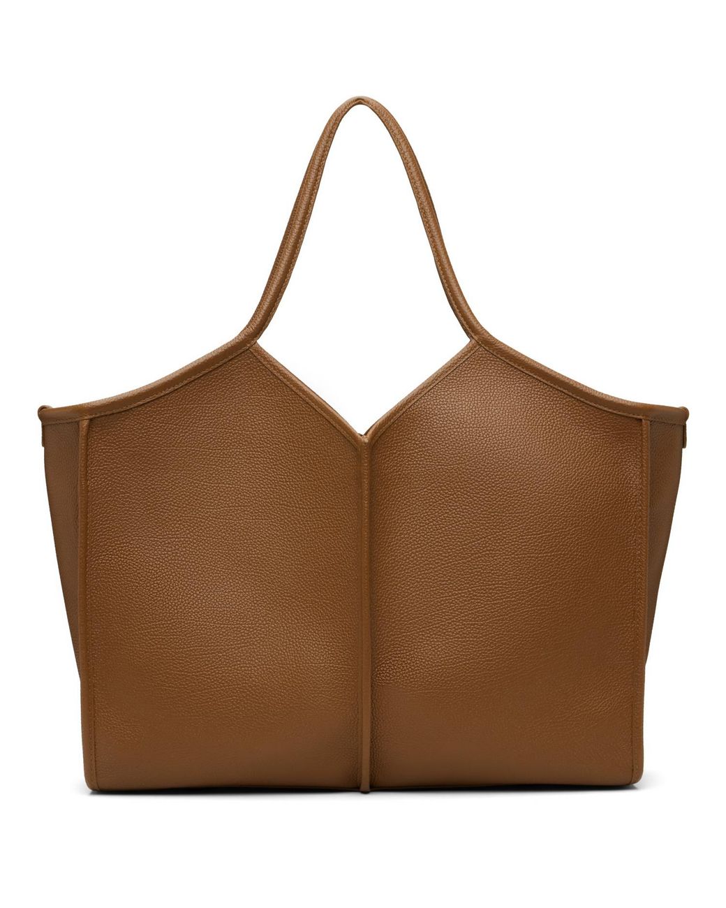 Hereu Brown Calella Medium Squared Tote for men