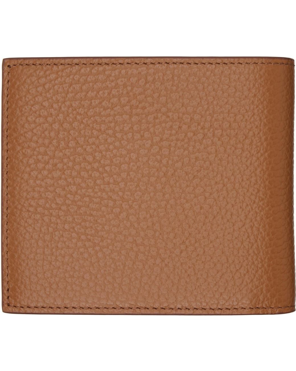 Givenchy Brown Grained Leather Wallet for men