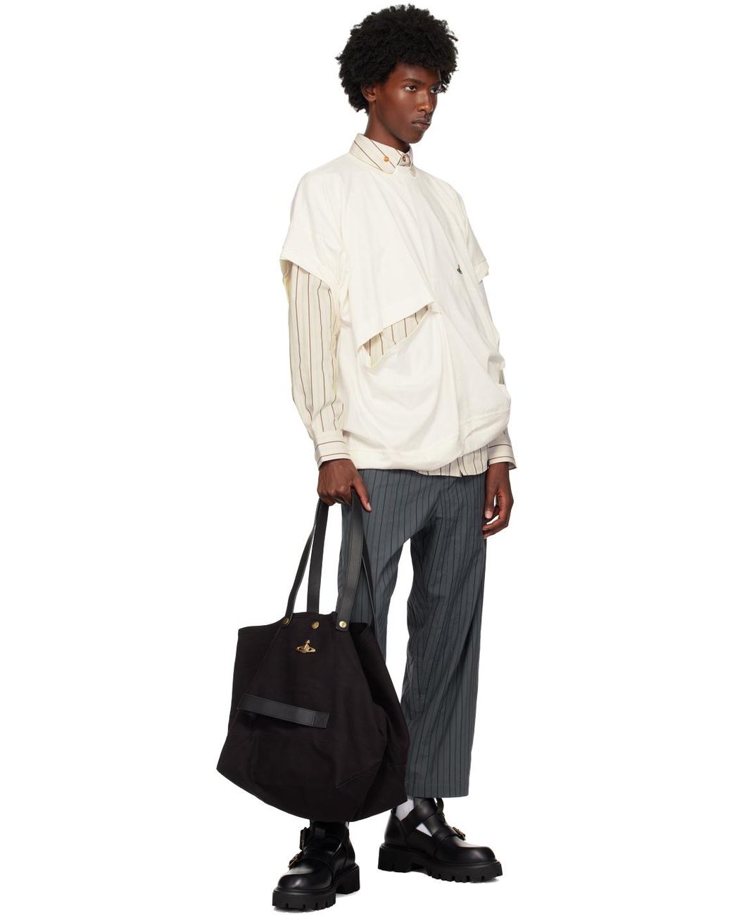 Vivienne Westwood Utility Shopper Tote in Black for Men | Lyst