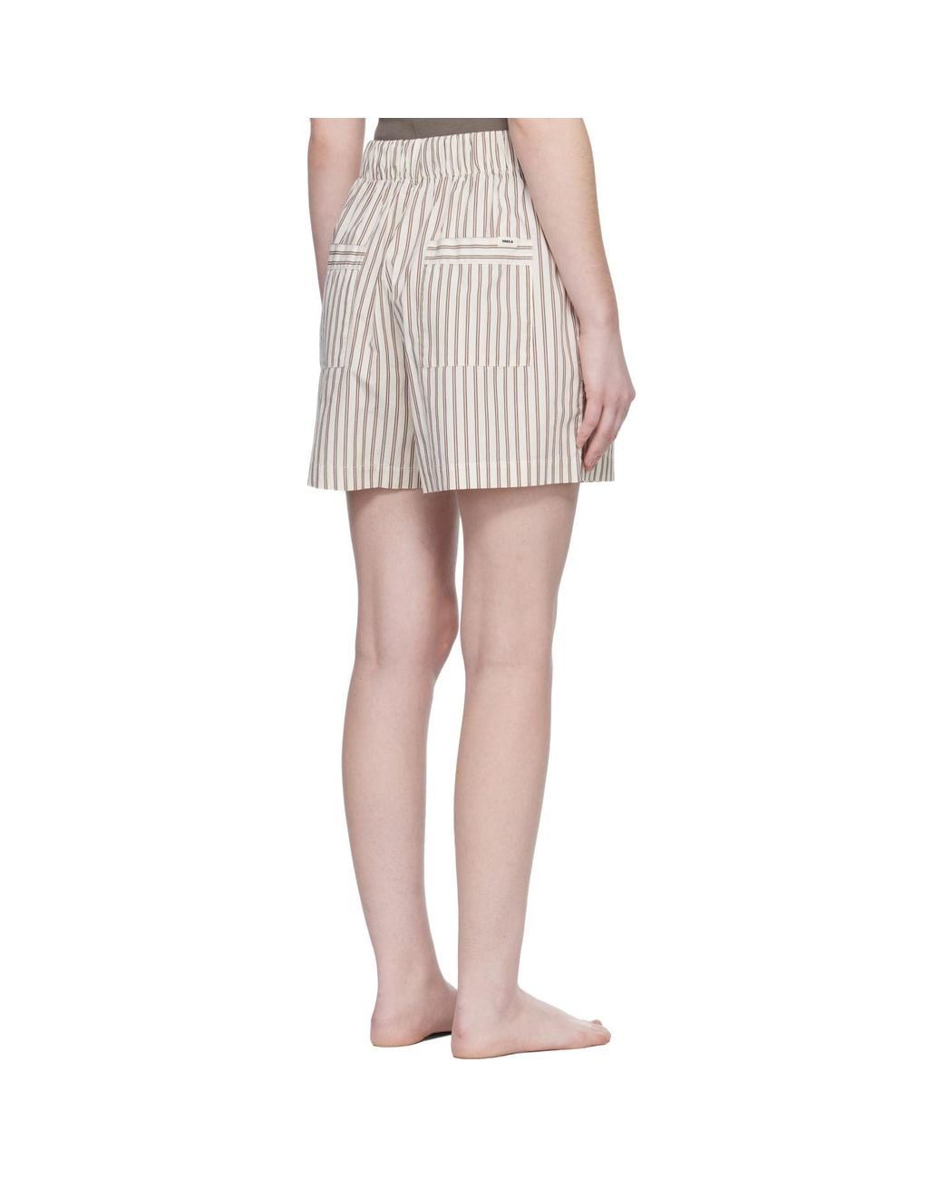Tekla Multicolor Off- & Poplin Pyjama Shorts