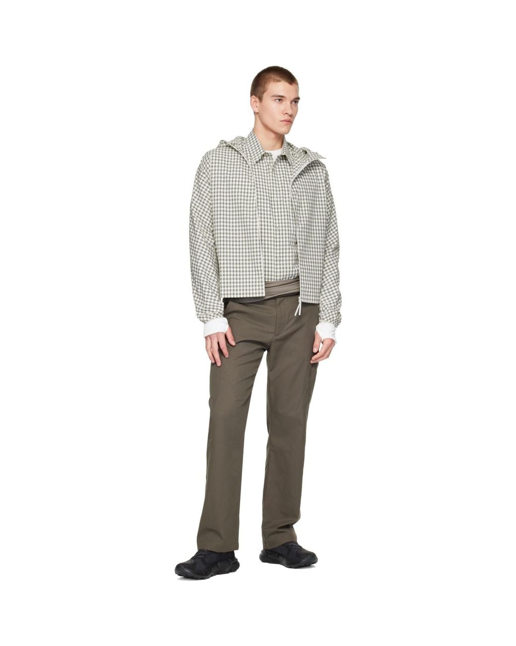 Post Archive Faction PAF Gray Runner Jacket for men