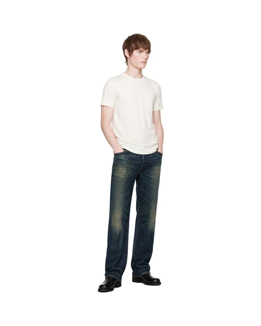 RRL White Two-Pack Jersey Pocket T-Shirts for men