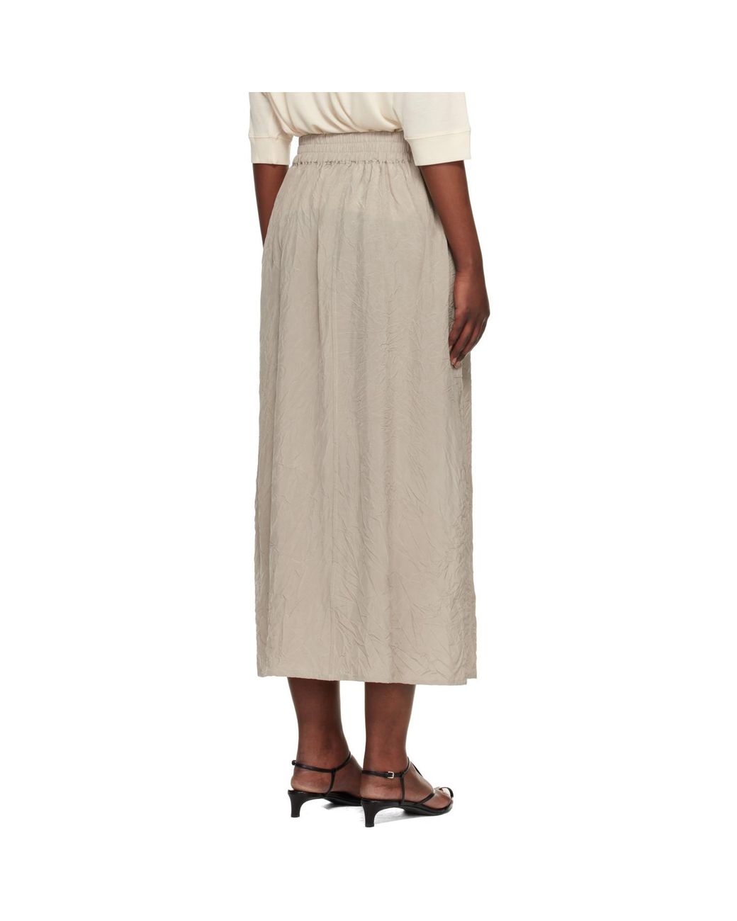 Studio Nicholson Natural Oates Midi Skirt