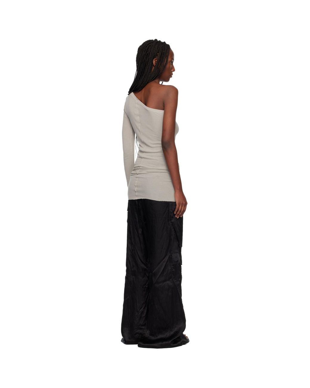 Rick Owens Black Off- Temple Ziggy Minidress