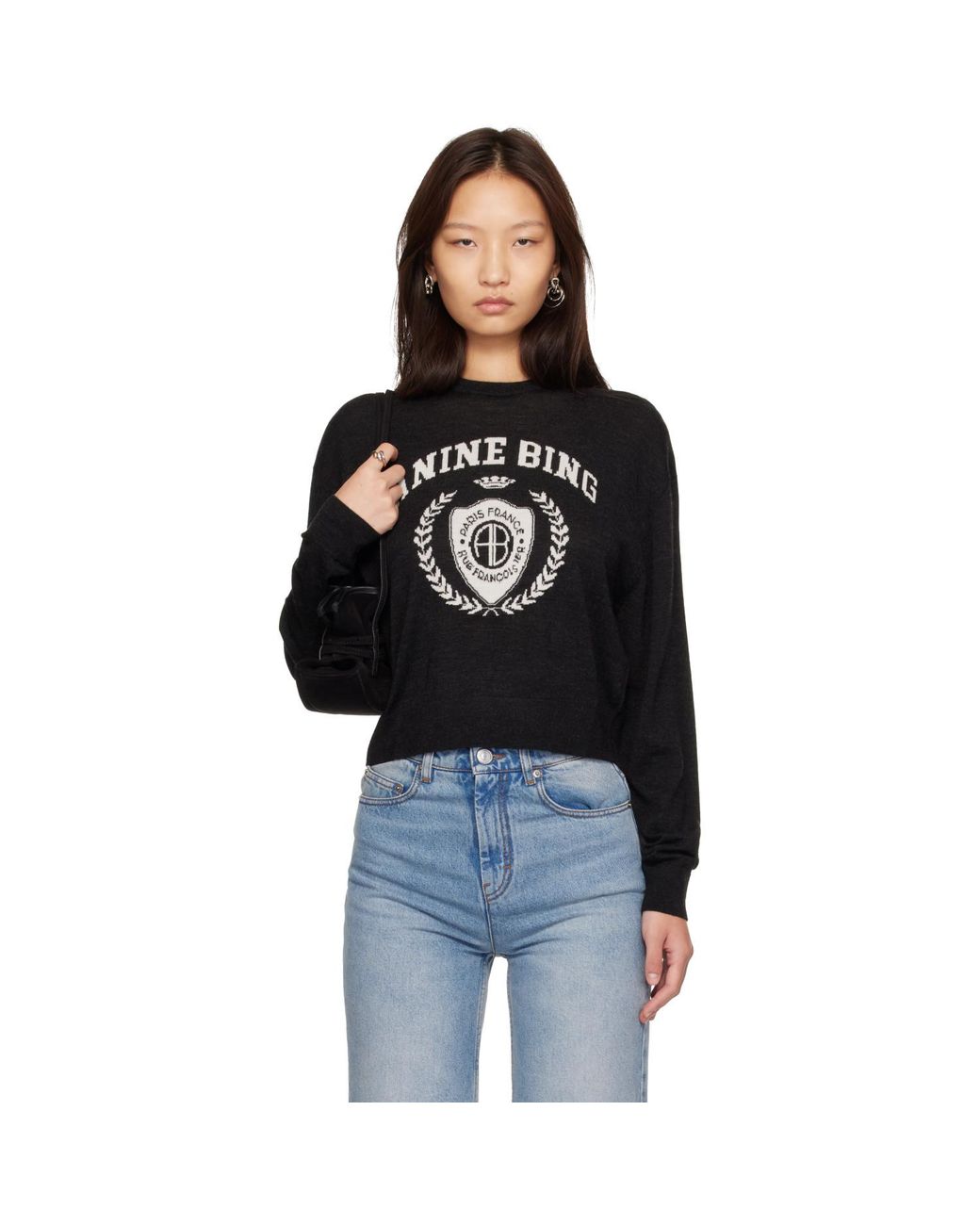 Pull Mia Noir Anine Bing en coloris Black