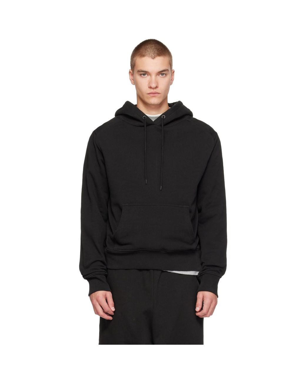 Entire studios Black Standard Hoodie for men
