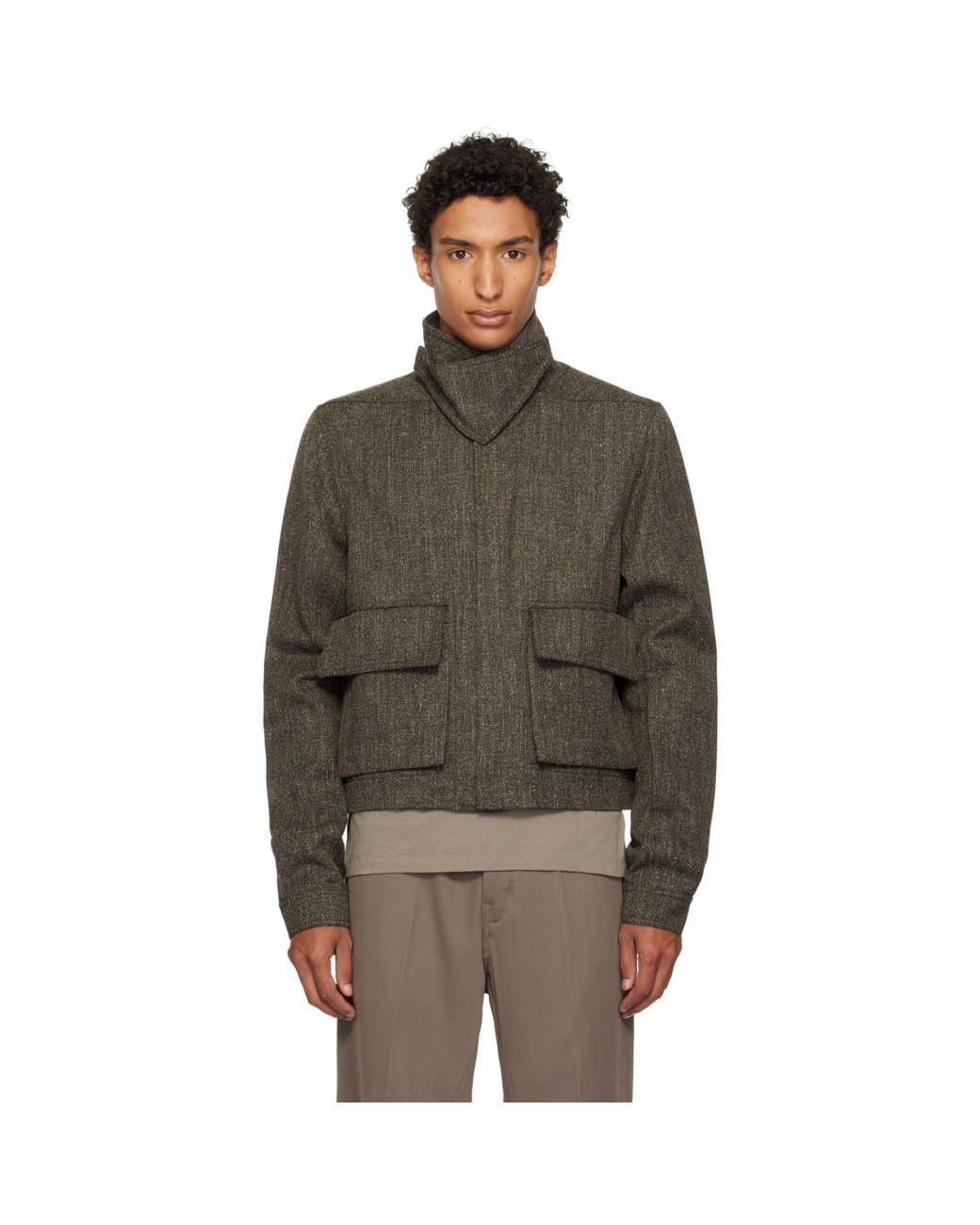 Rick Owens Brown Tower Alice Jacket for men