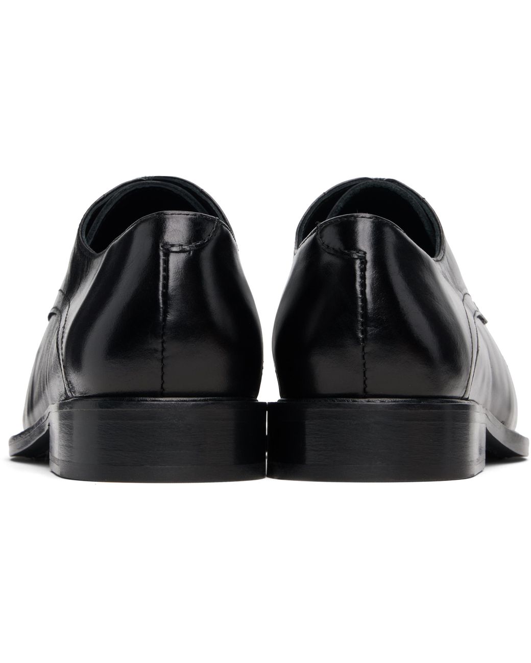 STEFAN COOKE Slashed Square Toe Derbys in Black for Men | Lyst