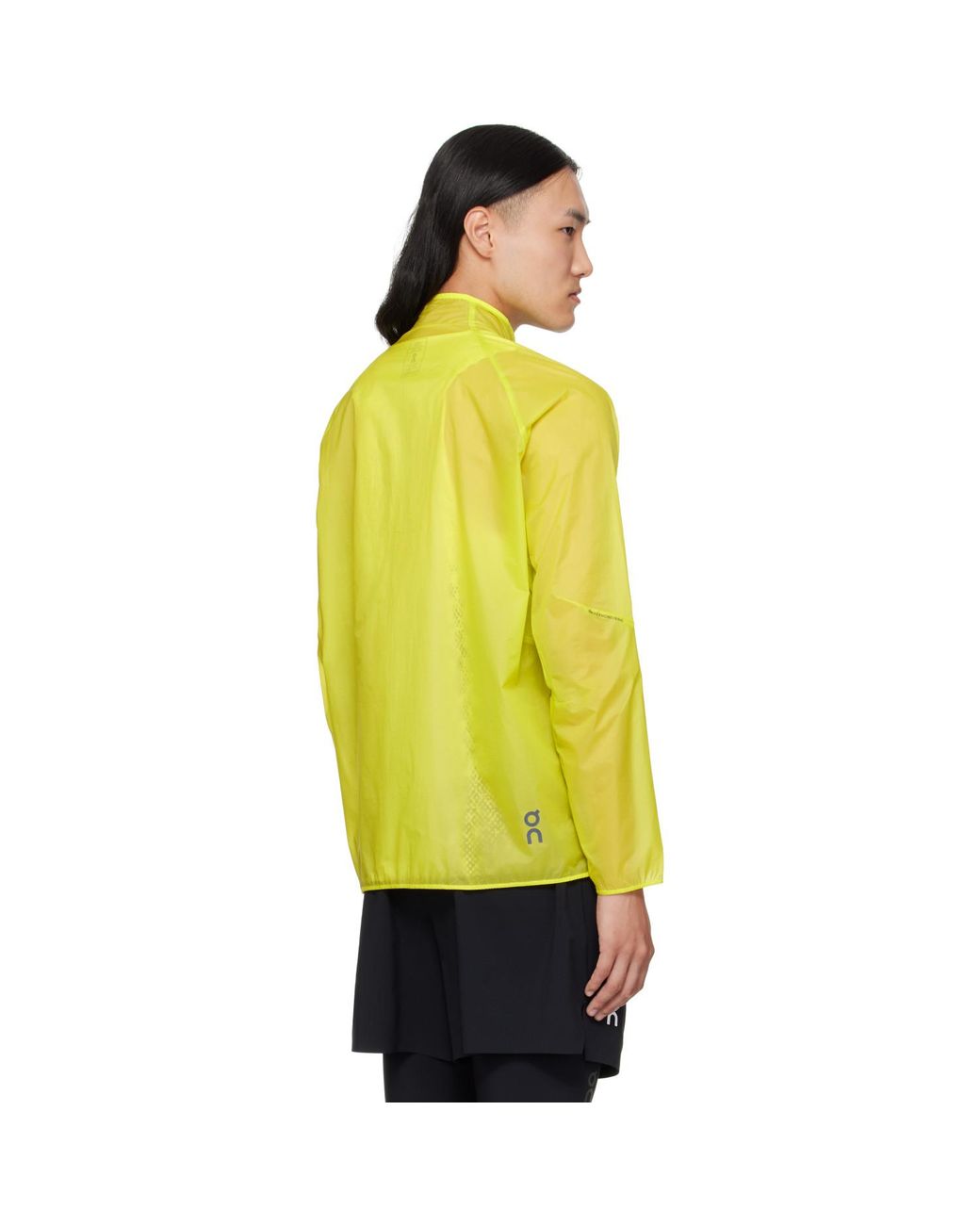 On Shoes Yellow Zero Jacket for men