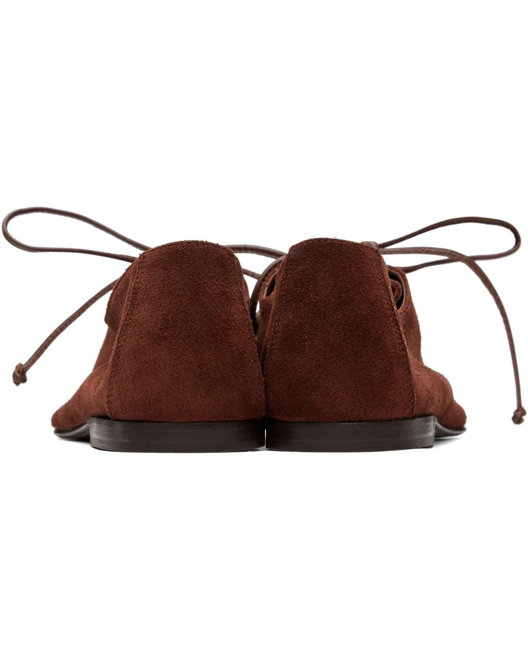 Hereu Brown Plegada Suede Oxfords
