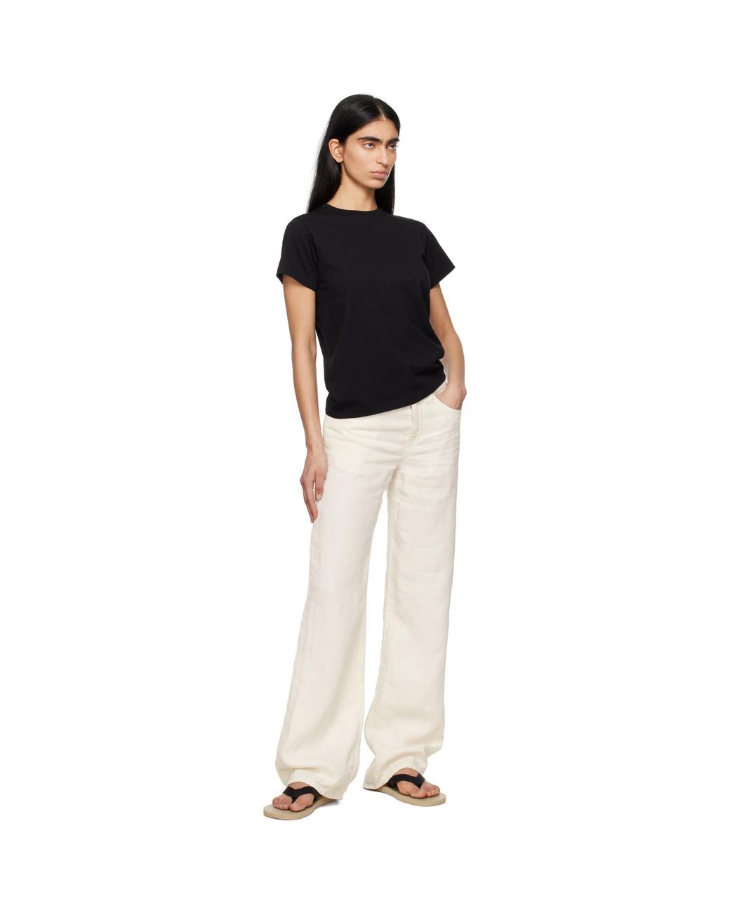 The Row Black Florie T-Shirt