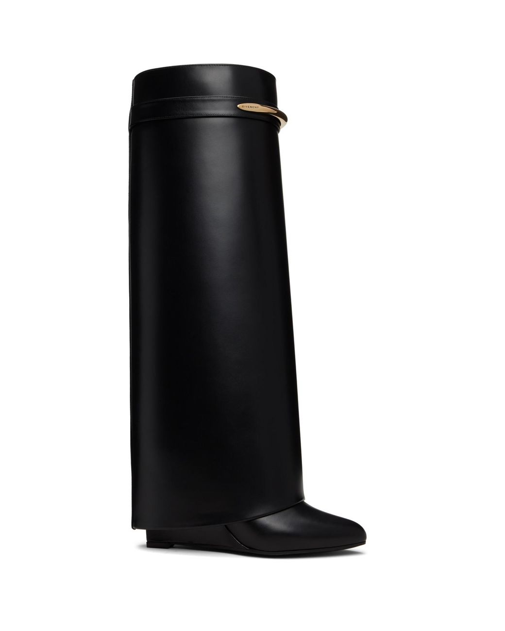 Givenchy Black Shark Pinch Tall Boots