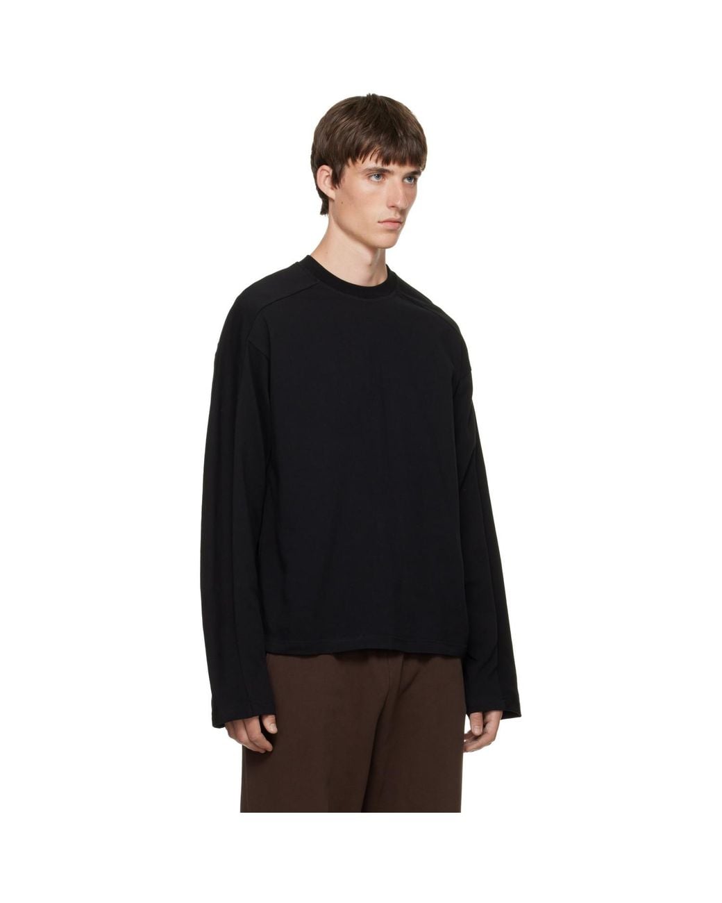 Entire studios Black Heavy Long Sleeve T-Shirt for men