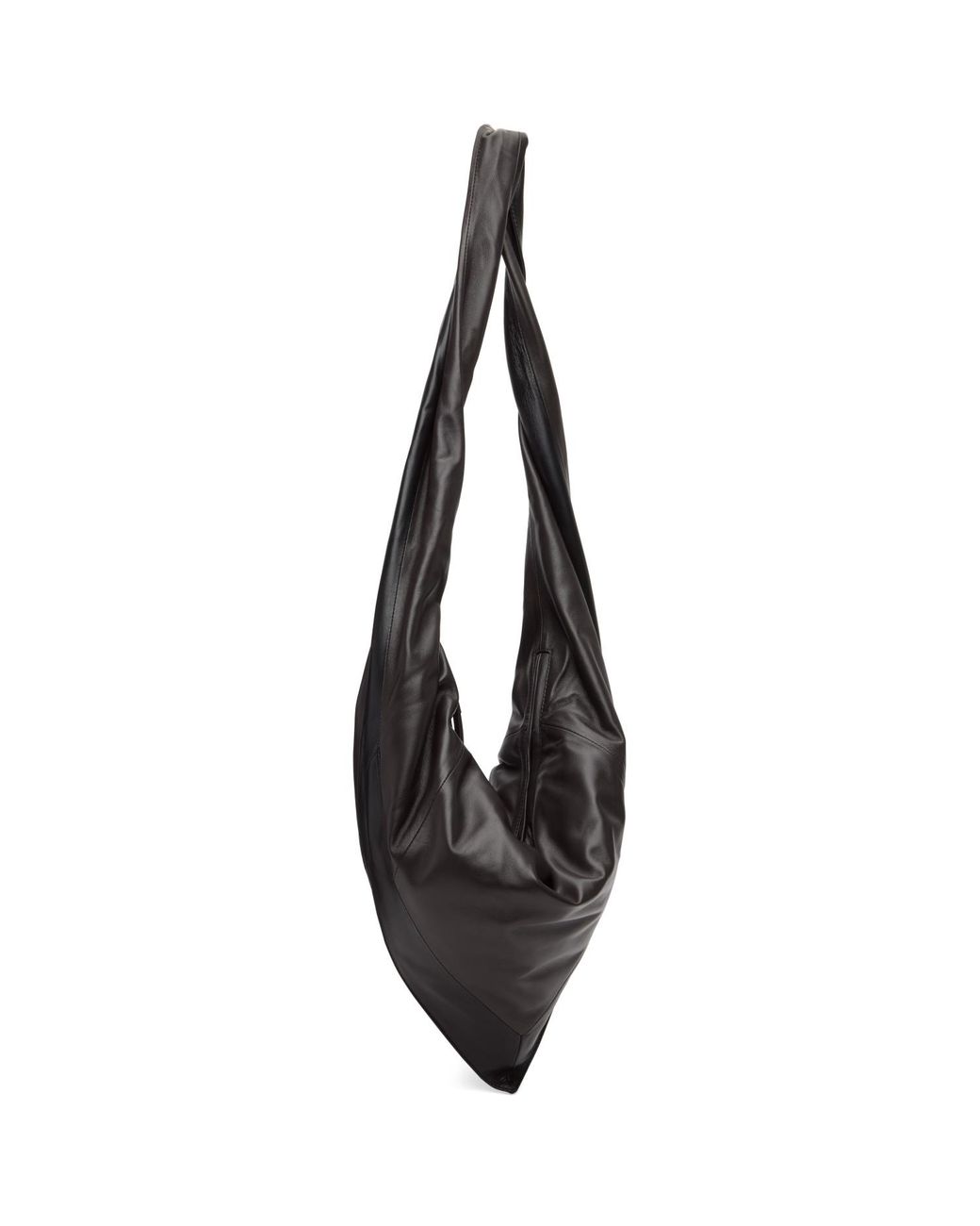 Lemaire Black Small Scarf Extended Handle Bag for men