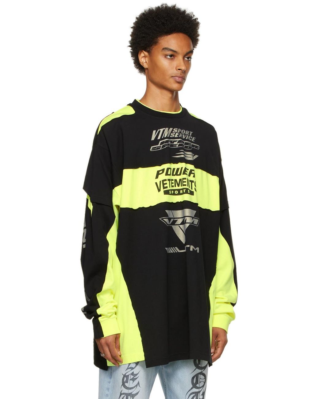 Vetements Motocross Patched Logo Long Sleeve T-shirt for Men | Lyst Canada