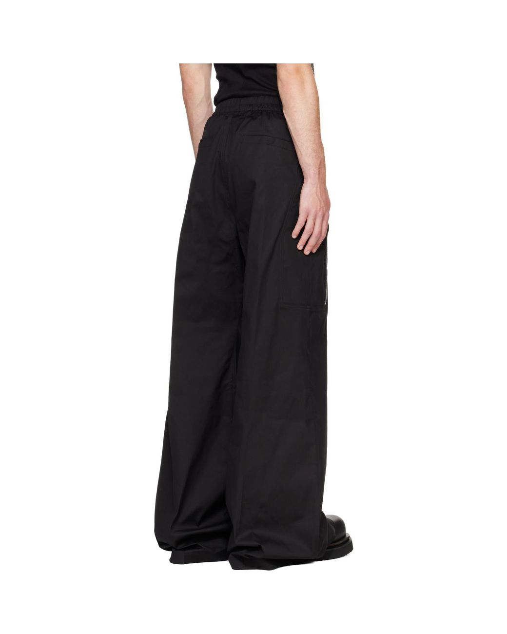 Rick Owens Black Tower Heizer Belas Cargo Pants for men