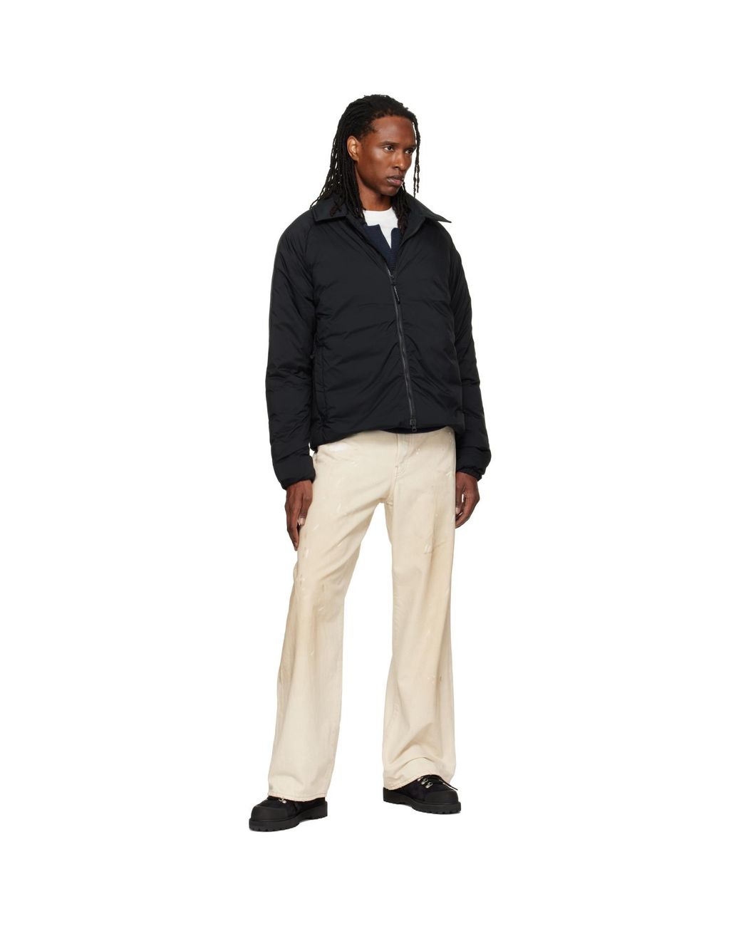 Canada Goose Black Lodge Track Down Jacket for men