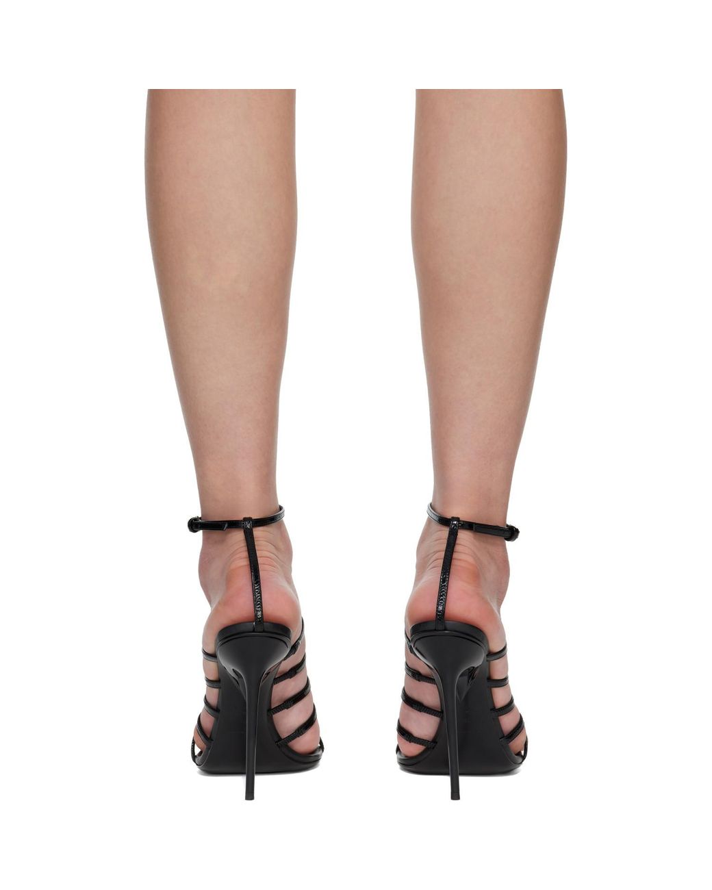 Alaïa Black Drop Heeled Sandals