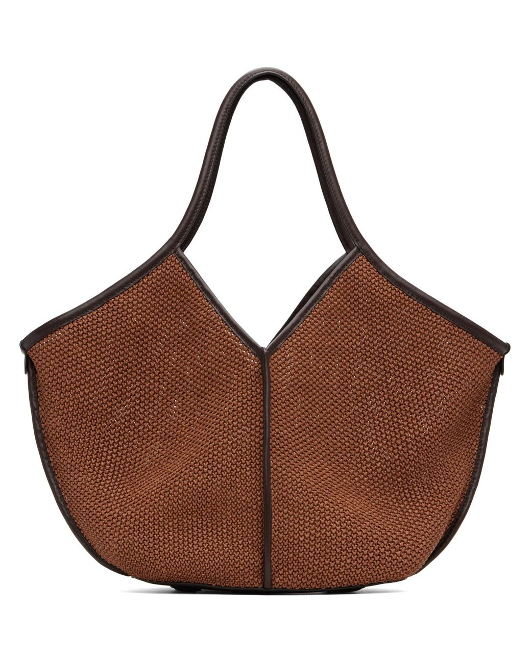 Hereu Brown Calella Soft Raffia Tote