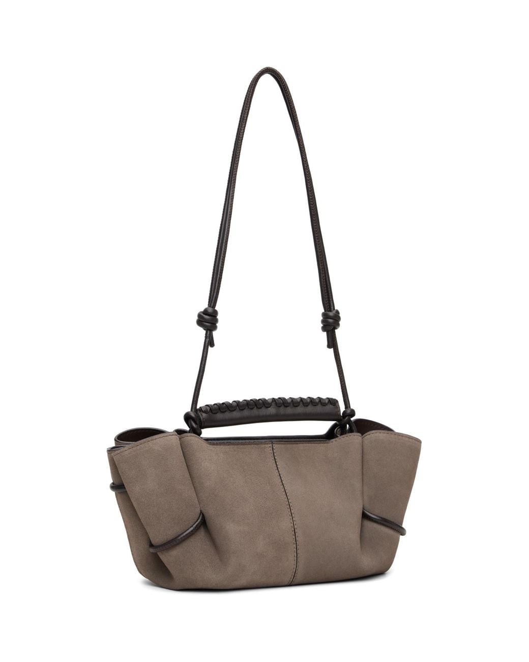Hereu Gray Arta Mini Suede Bag