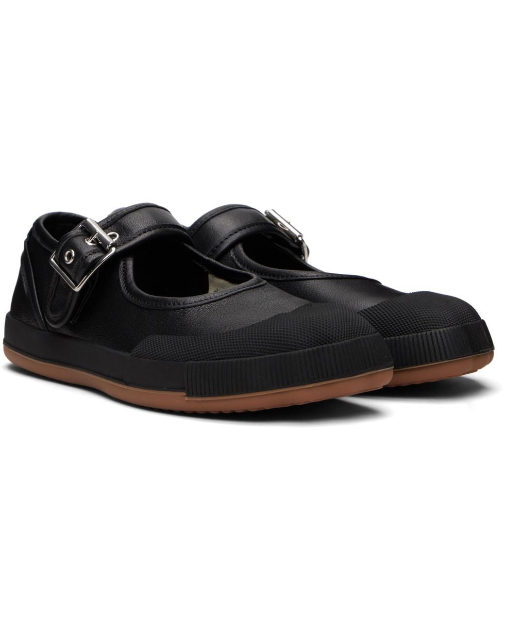 Vivienne Westwood Black Animal Gym Bar Ballerina Flats