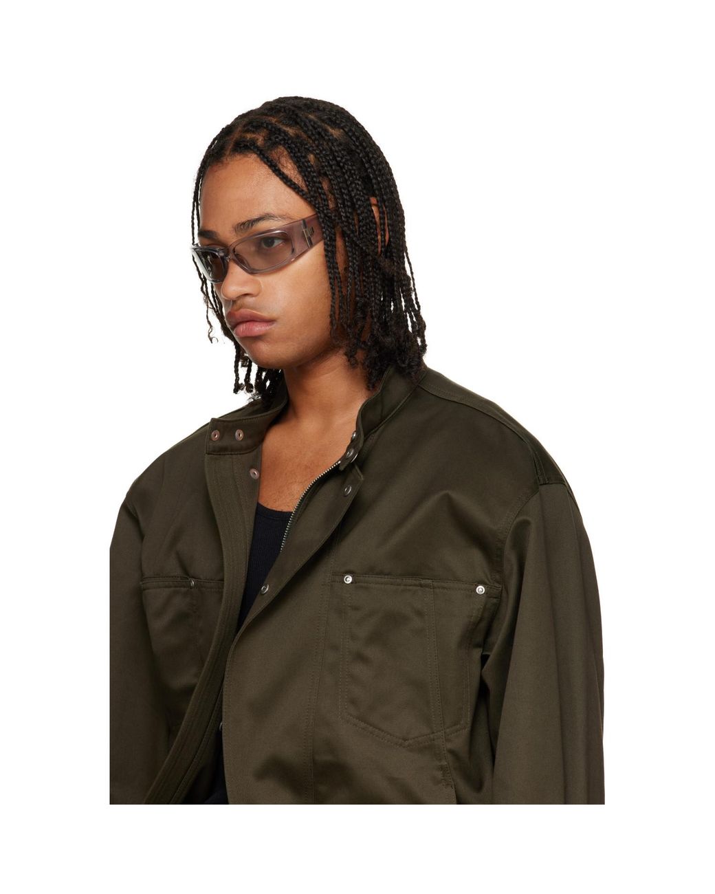 Prada Gray 'Prada Symbole' Sunglasses for men