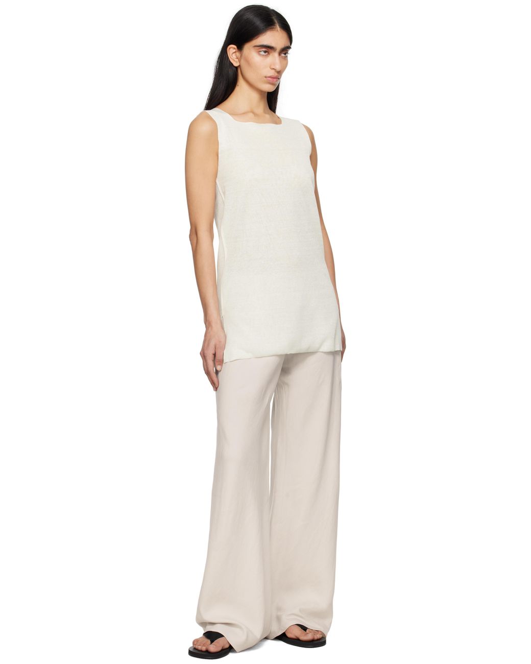 【関税込み】The Row オフホワイト Gala トラウザーズ The Row グレー Gala トラウザーズ ナチュラル | Lyst