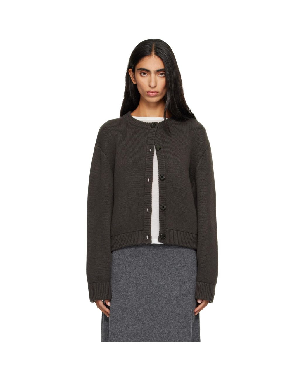 Lisa Yang Black Khaki Emmylou Cardigan