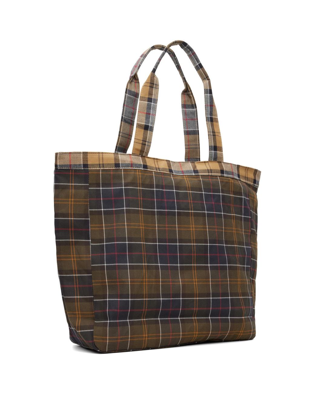 Barbour Red Khaki Heart Tote Bag