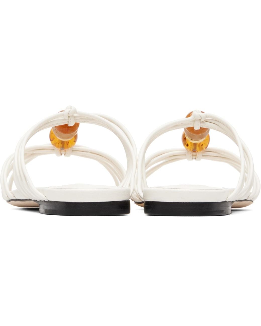 Jimmy Choo Metallic Lova Mule Flat Sandals