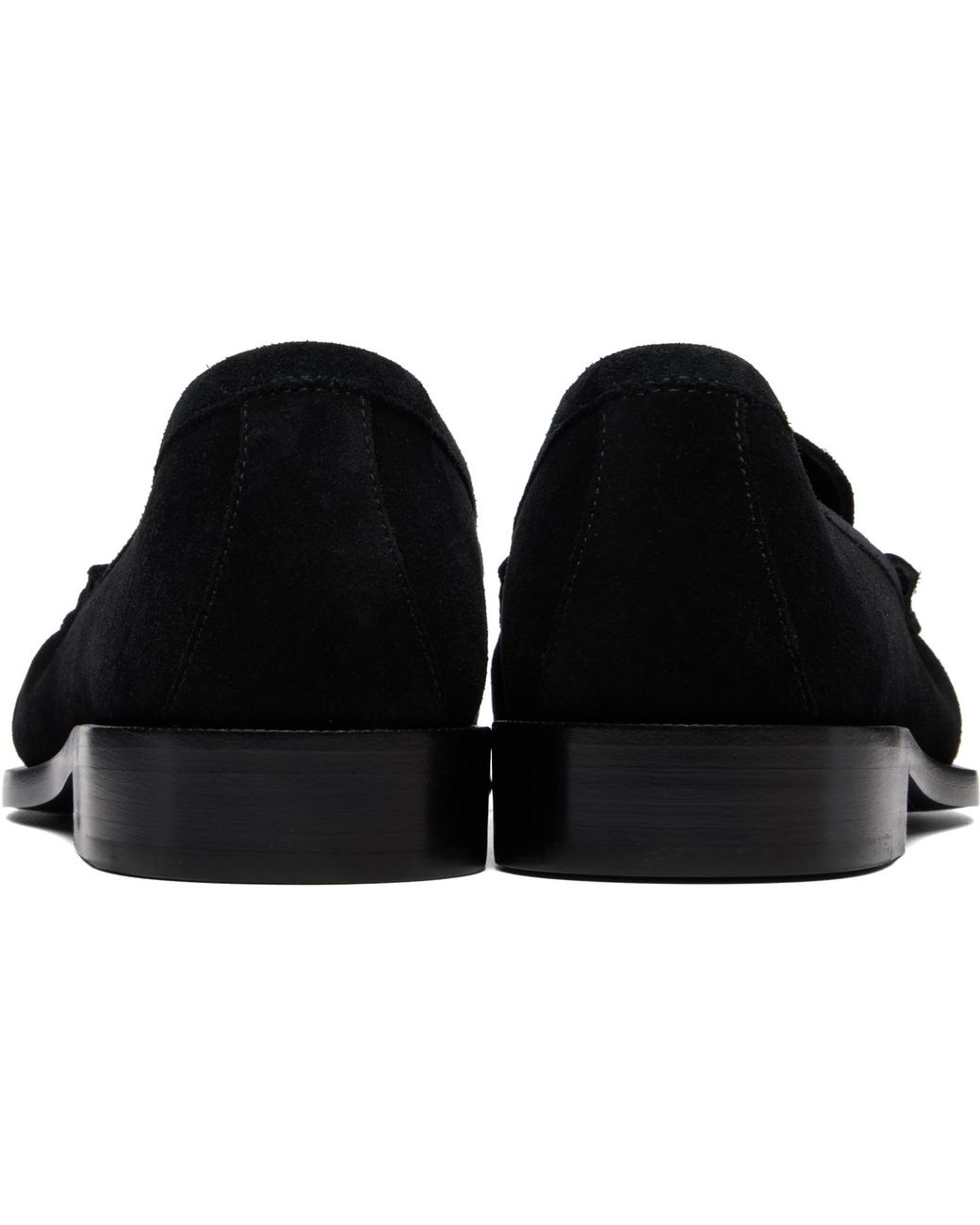 Dries Van Noten Black Suede Loafers for men