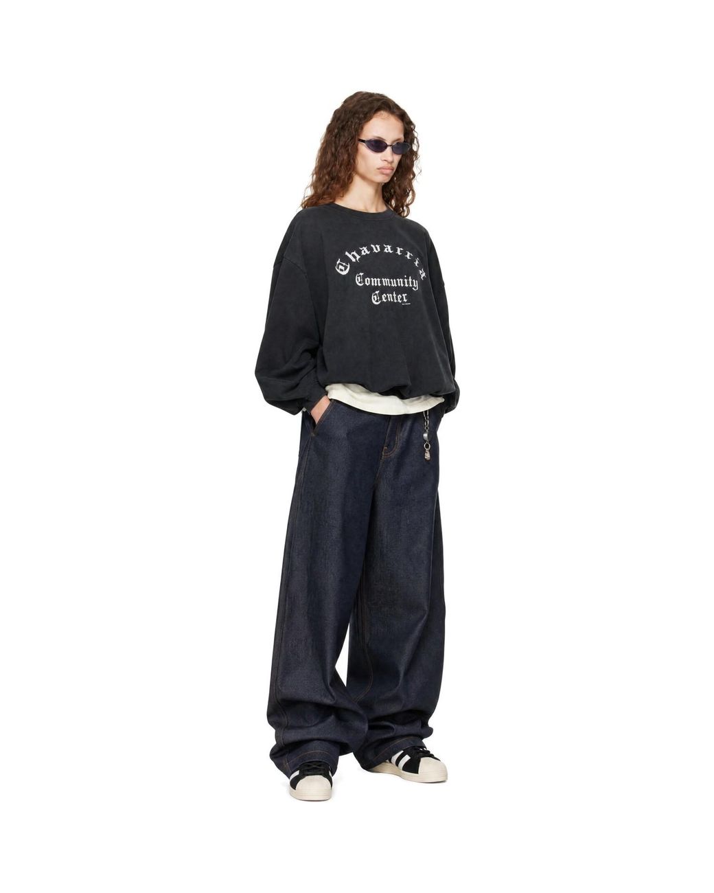 Willy Chavarria Black 'Community Center' Sweatshirt