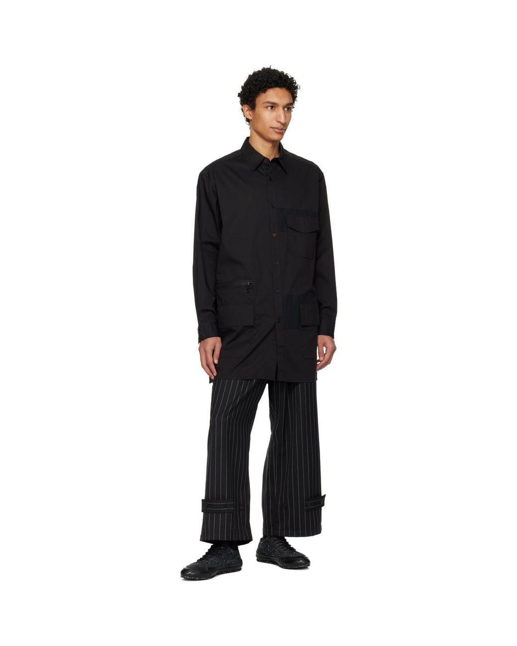 Y-3 Black Ut Long Sleeve Shirt for men
