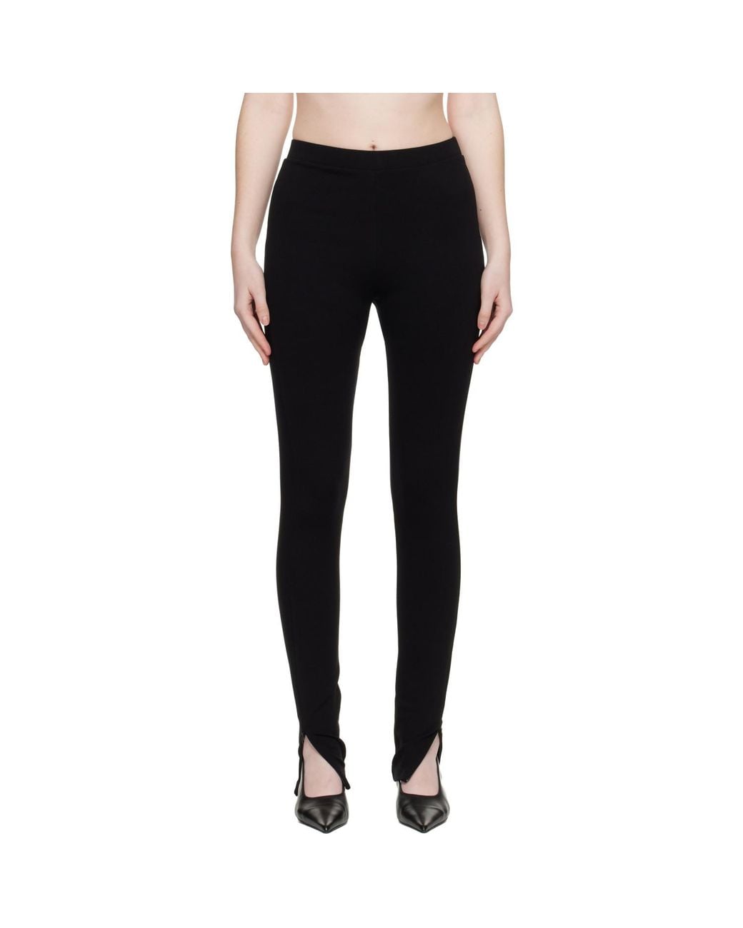 Totême Black Zip Leggings