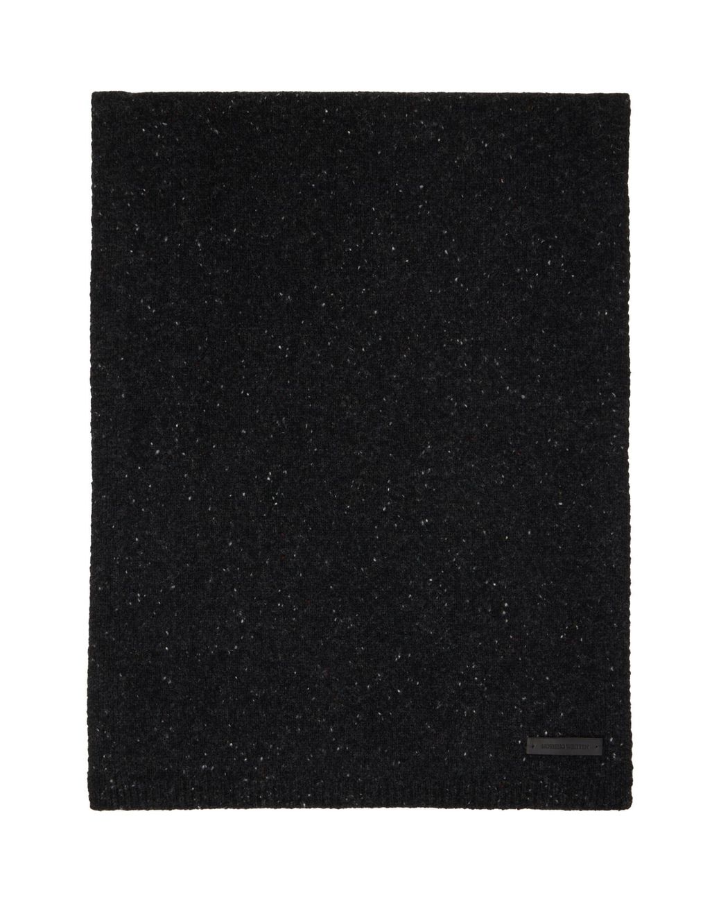 NOTHING WRITTEN Black Nep Yarn Mixed Muffler Scarf