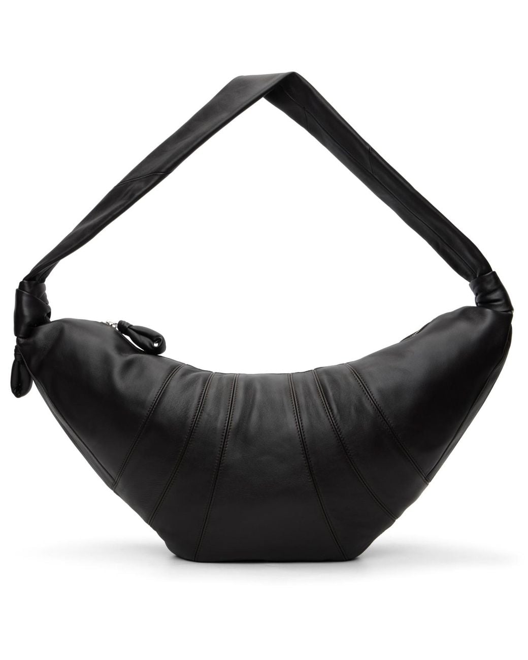 Lemaire Black Large Croissant Bag for men